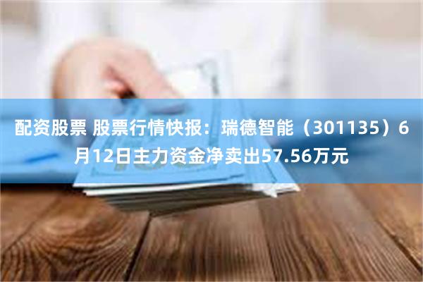 配资股票 股票行情快报：瑞德智能（301135）6月12日主力资金净卖出57.56万元