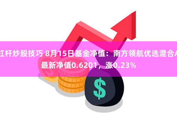 杠杆炒股技巧 8月15日基金净值：南方领航优选混合A最新净值0.6201，涨0.23%