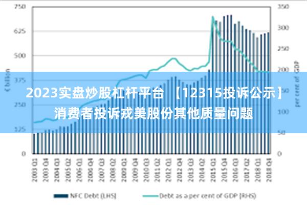 2023实盘炒股杠杆平台 【12315投诉公示】消费者投诉戎美股份其他质量问题