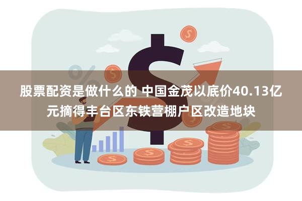 股票配资是做什么的 中国金茂以底价40.13亿元摘得丰台区东铁营棚户区改造地块