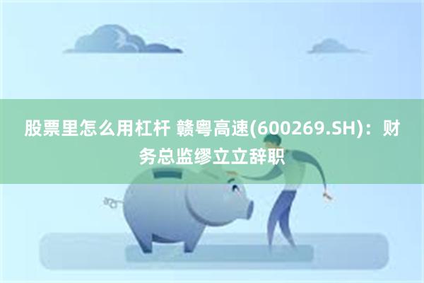 股票里怎么用杠杆 赣粤高速(600269.SH)：财务总监缪立立辞职