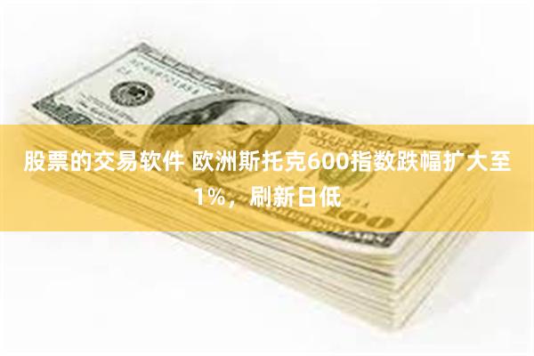 股票的交易软件 欧洲斯托克600指数跌幅扩大至1%，刷新日低